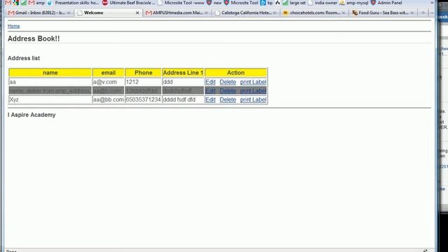 PHP Tutorial 91 Address book project overview смотреть онлайн