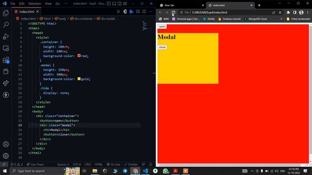 Modal window using absolute positioning смотреть онлайн