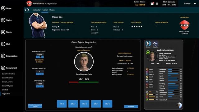 MMA Team Manager Tutorial #2: Recruitment and Delegation смотреть онлайн