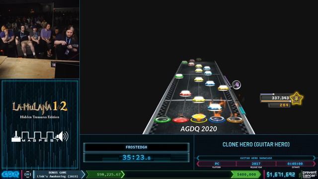 Clone Hero (Guitar Hero) by FrostedGH in 51:32 - AGDQ2020 смотреть онлайн