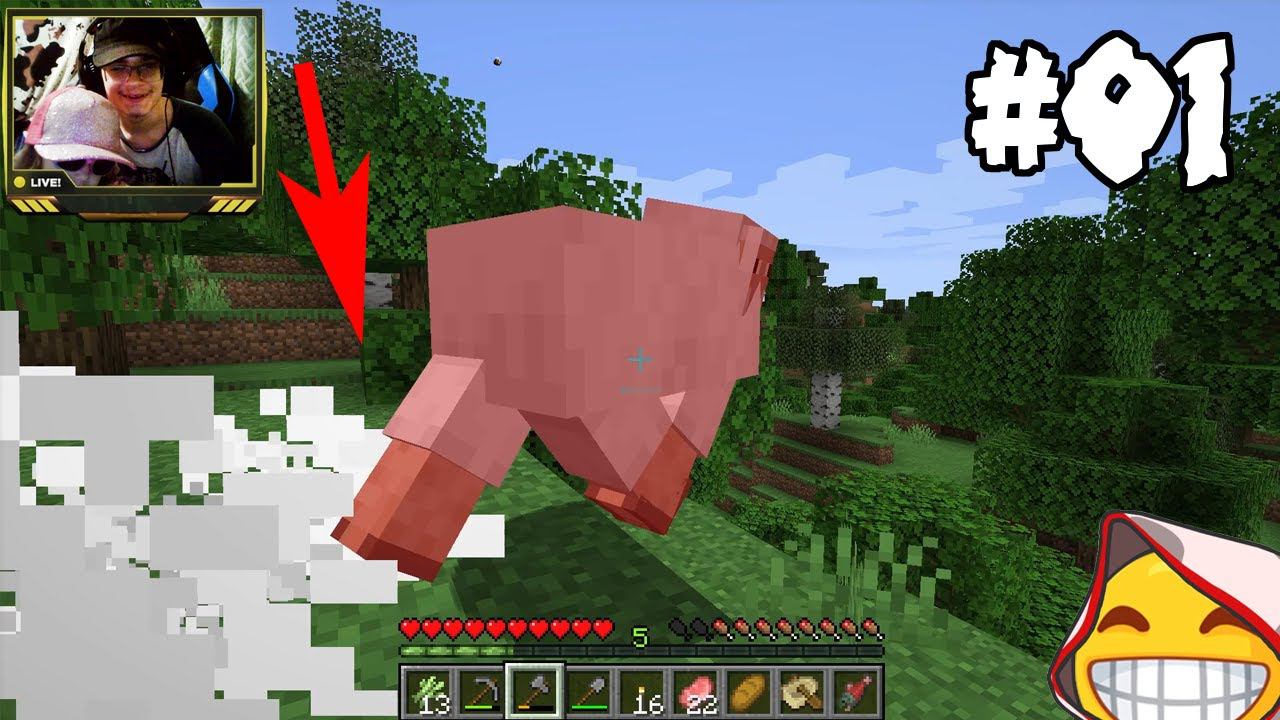 [ майнкрафт летсплей с сестрой ] minecraft без модов с вебкой #01 смотреть онлайн