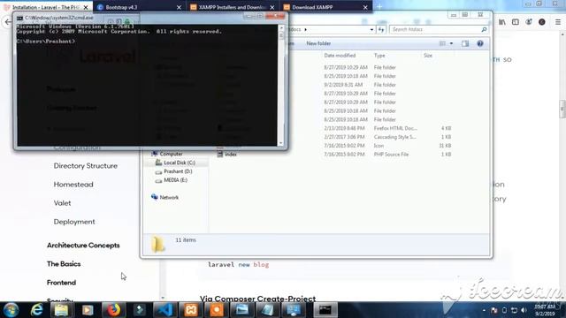 How to Install laravel v6.0 and what is Framework and MVC Learn Step By Step in Hindi Part-1 смотреть онлайн