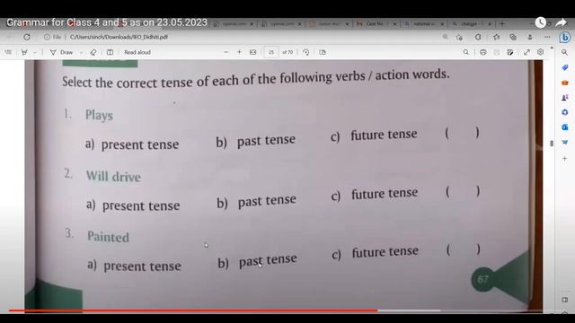 How to solve the question on tense like past tense, present tense and future tense? as on 26.05.202 смотреть онлайн