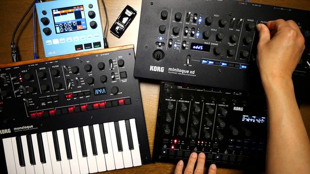 Techno Jam #31: Korg Monologue, Minilogue Xd, Drumlogue, 1010music Bluebox