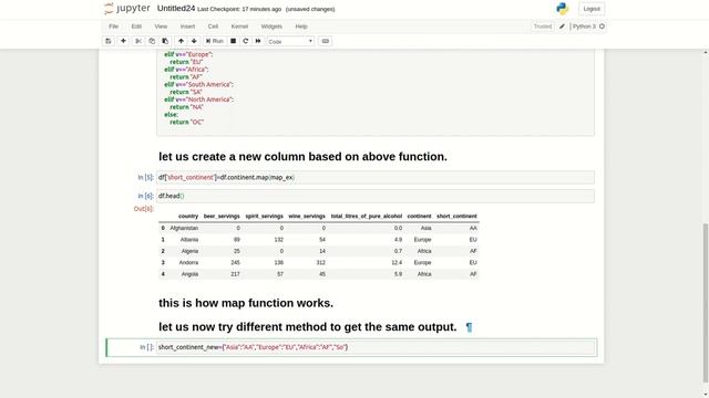 Pandas Map & Applymap tutorial video. #pandas смотреть онлайн