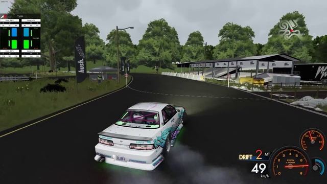 Assetto Corsa - Hush compound Silvia S13 w/ controller gameplay смотреть онлайн