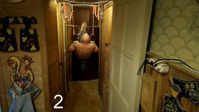 111 отжиманий от упоров, 7 выходов силой на кольцах, 5 оборотов через горизонт, "Ласточка". смотреть онлайн