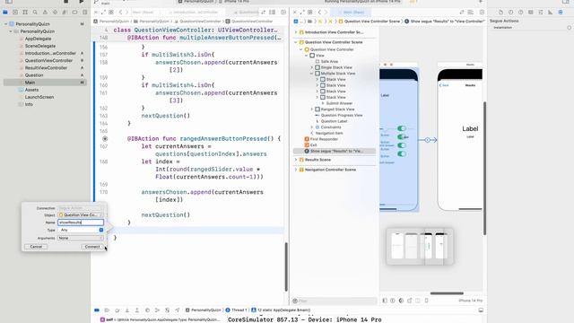 Swift. XCode. приложение "викторина A & Q" заключение. смотреть онлайн