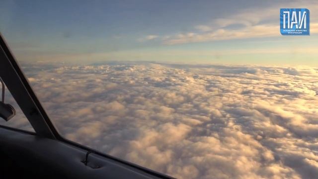 Первый авиарейс Псков-Петербург