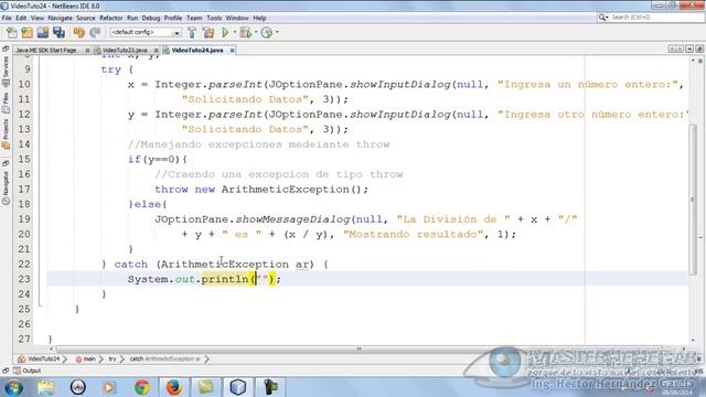 24 - Manejo de Excepciones mediante throw (JavaPOO) смотреть онлайн