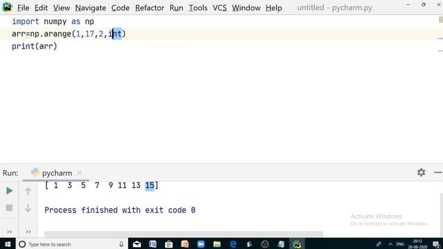 #2|| Python|| Numpy|| Array creation using arange() function смотреть онлайн
