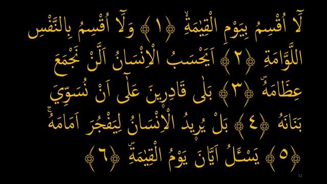 Выучите Коран наизусть | Каждый аят по 10 раз ?| Сура 75 "Аль-Кияма" (1-10 аяты) смотреть онлайн