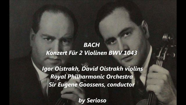 Bach, Bwv1043, Oistrakh