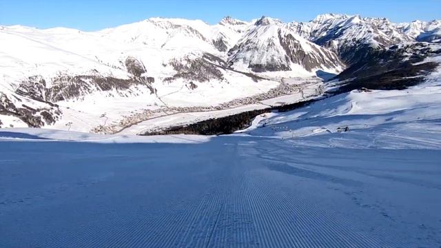 Livigno Ski Guide: Mottolino, Monte della Neve, Scoiattolo (black run, in the morning), #1 смотреть онлайн