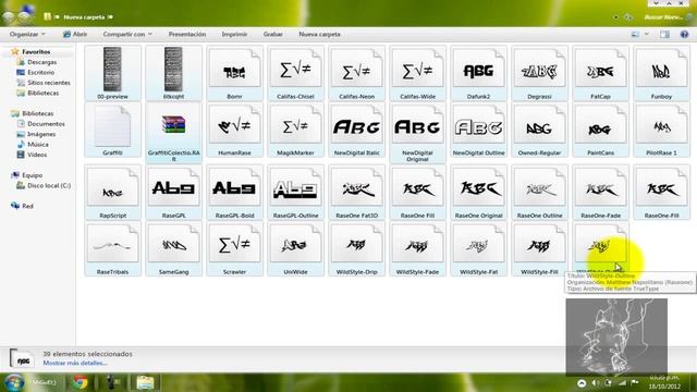 Fuentes Estilo Graffiti Para Photoshop y Bloc de notas **(2012 2013)** смотреть онлайн
