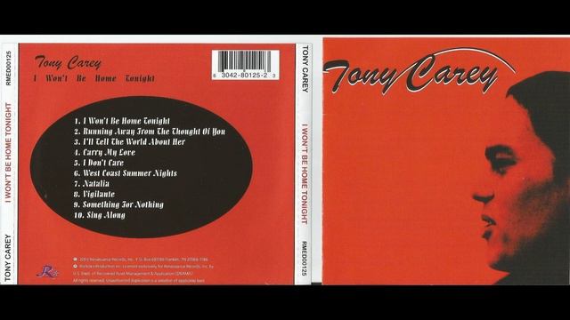 TONY CAREY * I Won't Be Home Tonight    1982   HQ
