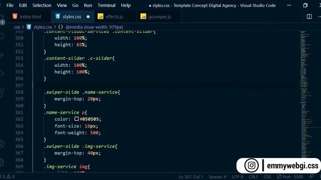 Website Design Concept Digital Agency Responsive (Slider Swiper.js) | HTML CSS y JAVASCRIPT смотреть онлайн