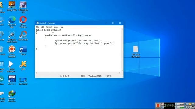 How to write, compile & run Java Program using Notepad? || Urdu || Abdullah Bhutta смотреть онлайн
