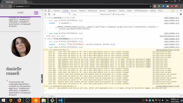 Responsive Front Page Template with React смотреть онлайн