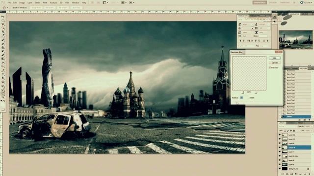 Speed Art. Moscow Legend. Adobe Photoshop CS5 смотреть онлайн