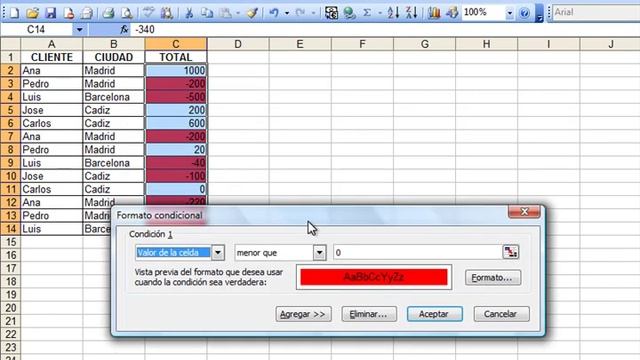Excel 2003 Básico: Formato condicional - www.ofimaticaparatorpes.com смотреть онлайн