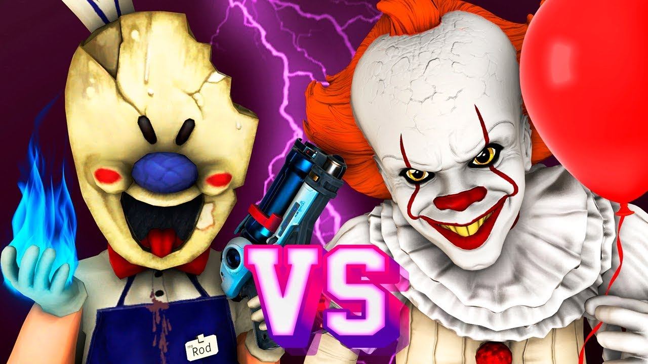 Мороженщик vs Пеннивайз - Фильм (Все Серии Ice Scream 3 Оно 2 Танцующий Клоун Хоррор 3D Анимация) смотреть онлайн