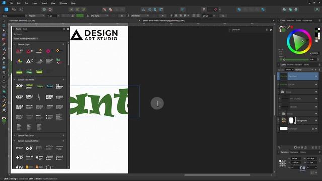 Grow Plants Web Banner Design in Affinity Designer v2 смотреть онлайн