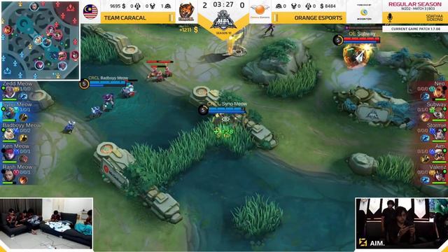 ORANGE ESPORTS VS TEAM CARACAL GAME 3 ENG MPLMY Season10 Week2 Day2 #orangeesport #teamcaracal #mp смотреть онлайн