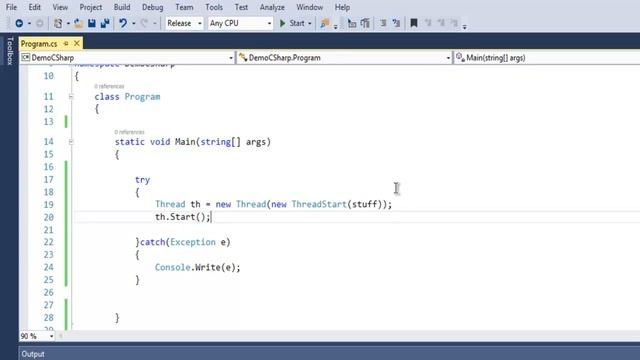 C# Create Thread смотреть онлайн