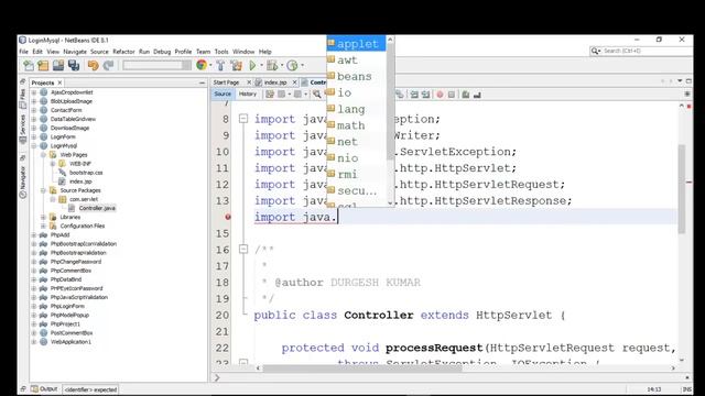 Database Login Form in Jsp and Servlet смотреть онлайн