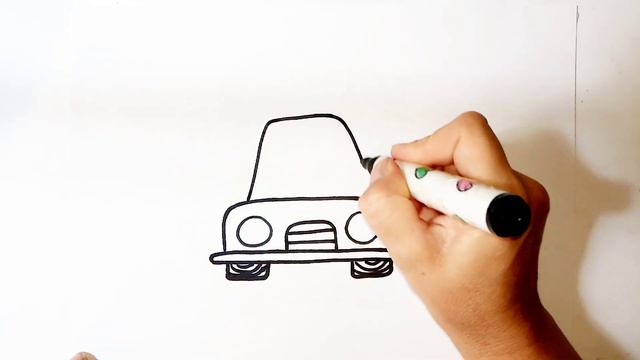 HOW TO DRAW A CAR \ CÓMO DIBUJAR UN COCHE \ COMMENT DESSINER UNE VOITURE смотреть онлайн