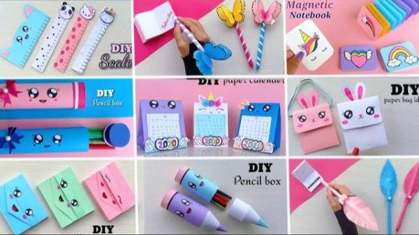 11 EASY CRAFT IDEAS | School Craft Idea/ DIY Craft/ School hacks/ Origami craft/paper mini gift idea