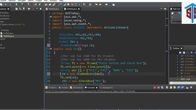 Combo Box in Java |Urdu смотреть онлайн