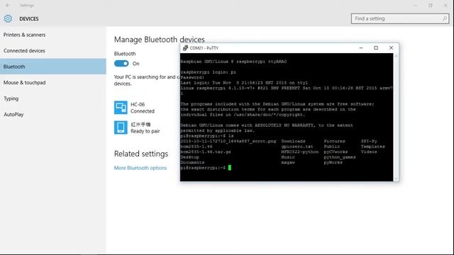 Raspberry Pi Bluetooth Serial Terminal, using HC-06 Bluetooth Module. смотреть онлайн