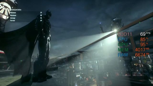 GeForce GTX 1060 6GB -- AMD Ryzen 3 1300X -- Batman Arkham Knight Benchmark смотреть онлайн