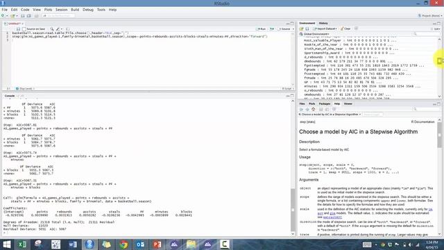 Introduction to R Programming - Module 7 (Step Function/Model Selection) смотреть онлайн