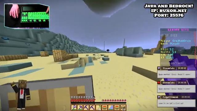 Java/Bedrock Server with Viewers! !discord IP: ruxor.net Port: 25576 смотреть онлайн