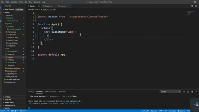 React js Tutorial # 53|How Can Apply Header & Footer in reactJs | E-Commerce Site смотреть онлайн