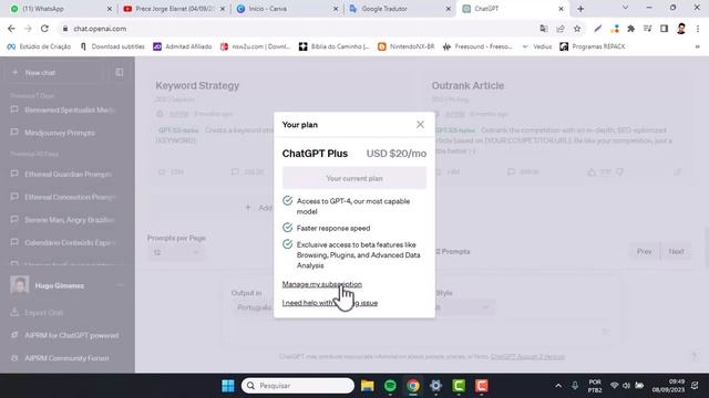 Como Cancelar Plano do Chat GPT Plus смотреть онлайн