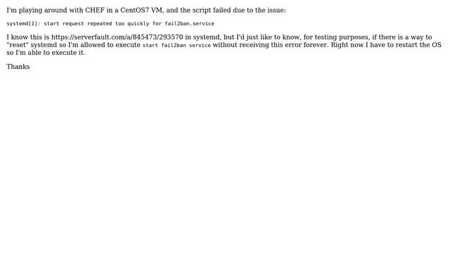DevOps & SysAdmins: How to bypass systemd "start request repeated too quickly"? смотреть онлайн