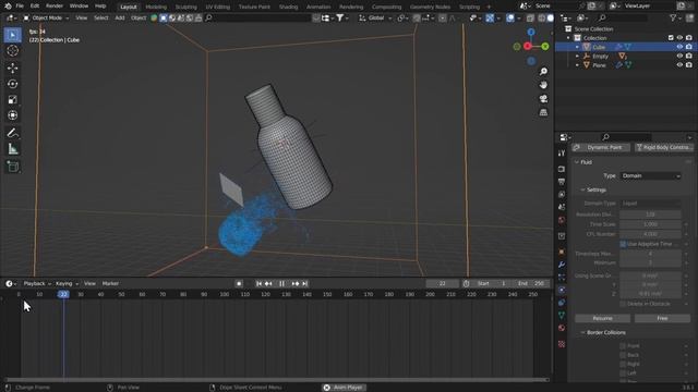 Симуляция воды в BLENDER смотреть онлайн