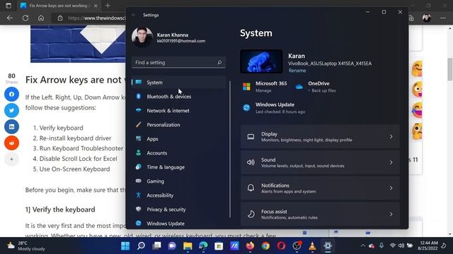 Fix Arrow keys are not working in Windows 11/10 laptop keyboard смотреть онлайн