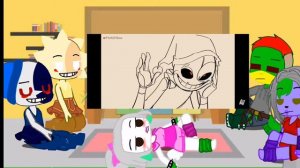 Реакция персонажей из Фнаф9 на солнце и луну.