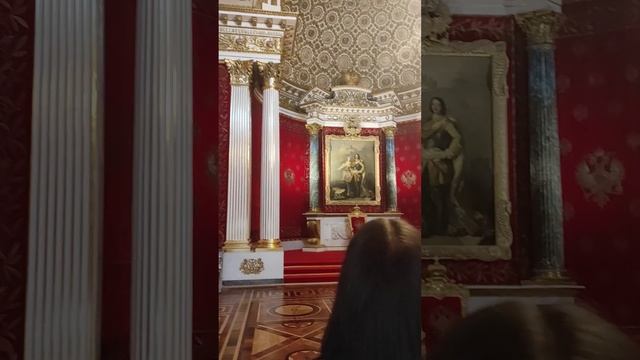 Эрмитаж. Санкт- Петербург. Тронный зал. смотреть онлайн