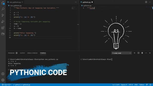 Python: How to Swap Variables in a Pythonic Way смотреть онлайн