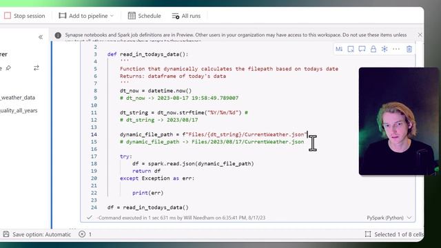 Scheduling Notebooks in Microsoft Fabric + Reading JSON from Dynamic File Paths смотреть онлайн