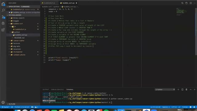 W3D1: Bubble Sort - Challenge Review (2 of 4) смотреть онлайн