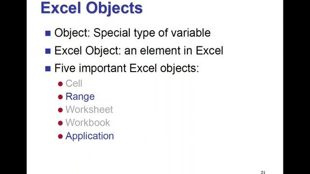 Excel VBA - object смотреть онлайн