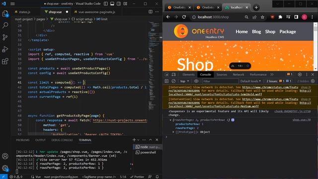Tutorial on catalog development. NuxtJS + Headless CMS - #6 смотреть онлайн