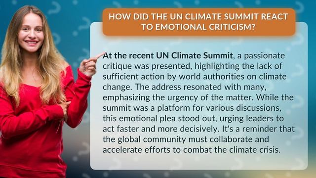 How Did the UN Climate Summit React to Emotional Criticism? смотреть онлайн